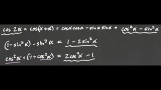 deriving trig formulas