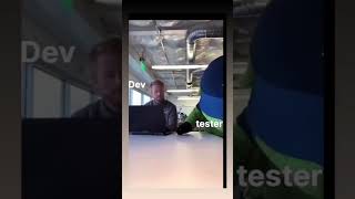 Developer vs Tester #developer #tester #viral #coding #funnyshorts #funny #shorts #foryou #trend #fy