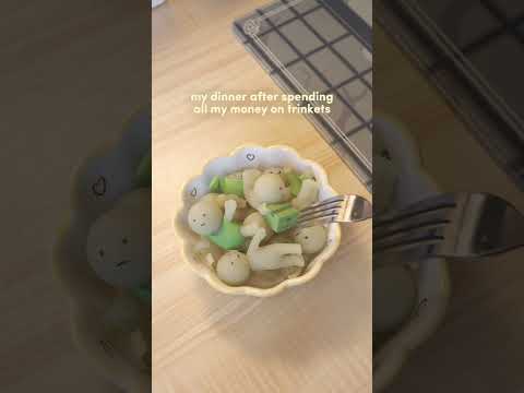 Broke people dinner #smiski #tiktok
