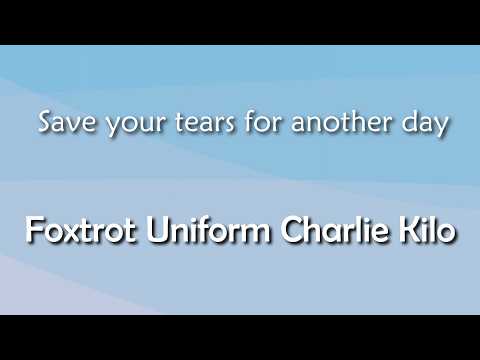 Save Your Tears + Foxtrot Uniform Charlie Kilo [Mashup] Lyric video