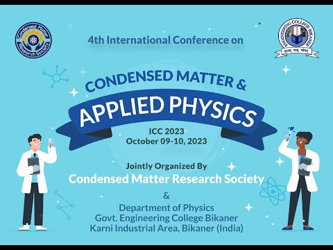 International Conference on Condensed Matter & Applied Physics | ICC 2023 | Oral Session