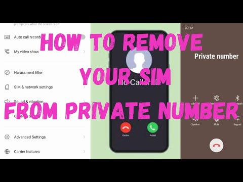 How I removed my phone from private number (Fast Hack)
