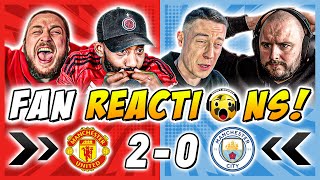 Man United & Man City Fans Reactions to Man United 2-0 Man City | Premier League Fan Reactions
