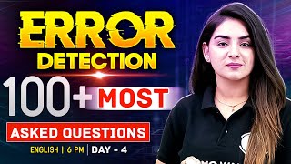 Bank Exam 2026 | Error Detection Most Important Questions | English by Anchal Ma'am #4
