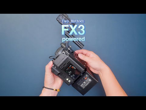 Typically, there are two common ways to power the Sony FX3. 