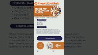 Mobile App Development Course #digitalindia #students #noida #delhi #appdevelopment #ai #courses #ui