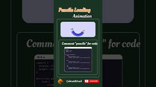 Pencil Loading Animation using HTML & CSS | Creative Loader UI Design