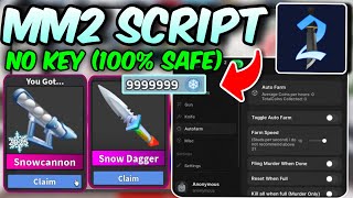 MM2 Script Hack No Key! ☃️ | ❄️ AUTOFARM , ESP , AIMBOT ❄️ | Pastebin 2025 Winter Update!