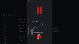 Create a Netflix Logo | HTML, CSS & JavaScript #webcode  #coding #htmlcss #javascript #react #viral