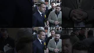 WATCH: Macron Tours International Wine Fair ‘Wine Paris’ | APT