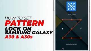 Samsung Galaxy A30 / A30s: How to Set Pattern Lock | Lock Screen Security Setup (2025)