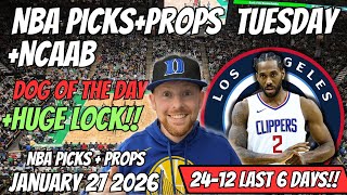 NBA Picks Today Tuesday 1/27/2026 | Free NBA Best Bets, Player Props, and Predictions