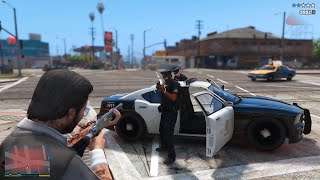 GTA V Families Gang War + Epic 5 Star Cop Chase Escape [PEV: DTAR ]
