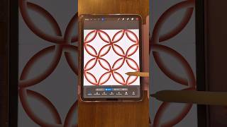 Creating a seamless pattern design in Procreate.#art #shorts #patterndesign #procreateart #digitalar