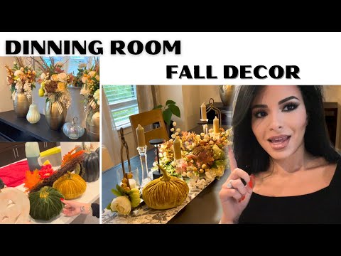 Fall Dining Room Decor 🍁🍂 🎃 #falldecore2024