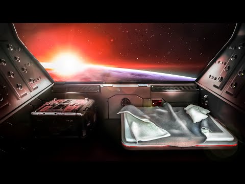 Deep Space Outpost ​🪐​​ Starship White Noise for Sleep ​​🌌🌠​ 10 Hours Spaceship Ambience
