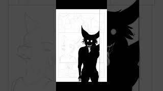 Redrawing a page from my friends Manga. Ask @myrarara3762 for details #speedpaint #manga #illust