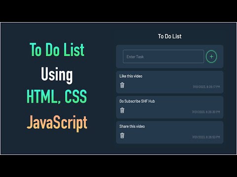 Build a Responsive To-Do List with HTML, CSS, and JavaScript | Step-by-Step Tutorial
