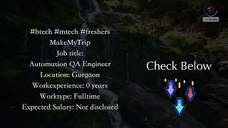 Automation QA Engineer (MAKEMYTRIP)