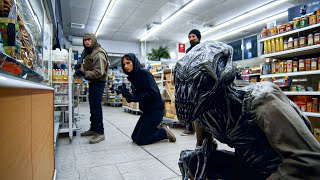 Criminals Trying to Rob a Supermarket Unaware it is an Alien Breeding Ground