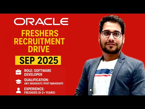 🚀 Oracle Recruitment Drive 2025 | Freshers Eligible ✅ #job #freshersjobs #ai #aiworld