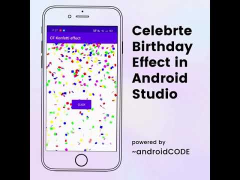 celebration effect in android studio #Shorts #Short