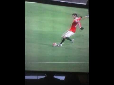 Isa James free kick Manchester United