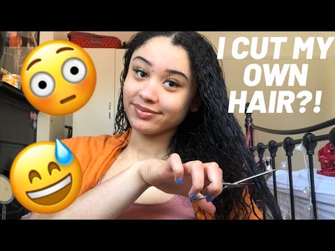 I CUT MY OWN HAIR IN QUARANTINE | ALEXANDRIA GRACE