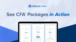 UWorld CFA® Prep: Compare Packages, Find Your Path to Passing