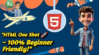 HTML Full Course in 50 Minutes 🔥 | Learn HTML for Beginners to Advanced in One Shot