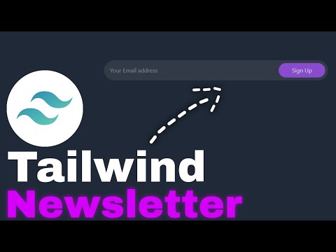 Simple tailwind css newsletter form!