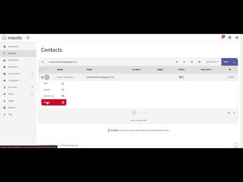 How to manually “Unsubscribe” email contacts & remove “Do Not Contact” status from contact? #mautic