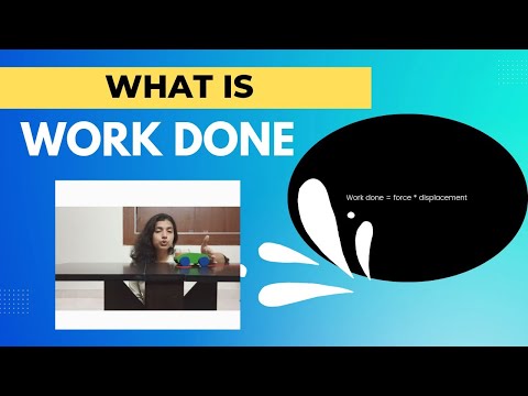How to define work? What is work done?