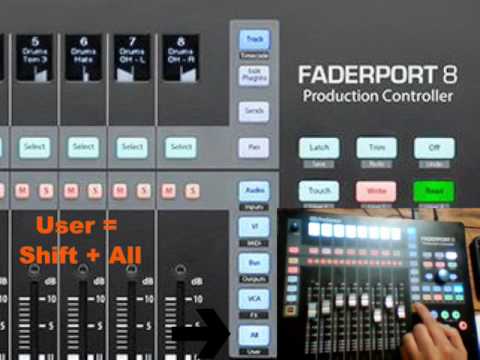 Harrison 32C V4.1 + Faderport 8 Overview