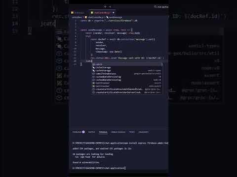 Simple Chat Application with Express.js and Firebase Realtime DB!  #coding #programming #expressjs