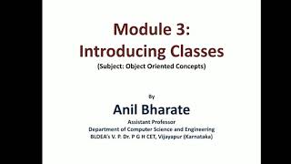 Class, Object, Method and Constructor