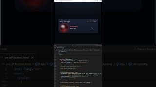 🧲Elastic Toggle Button Using HTML & CSS#webdevelopment#coding#htmlcss#shorts