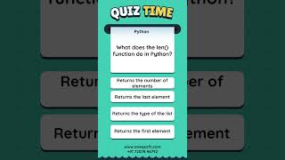 #PythonQuiz #LearnPython #oneqsoft#CodingChallenge #ProgrammingEducation