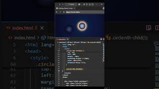 🎯 HTML & CSS-Only Magic — This Circle’s Got Moves You’ve Never Seen!💫#webdevelopment #coding #shorts
