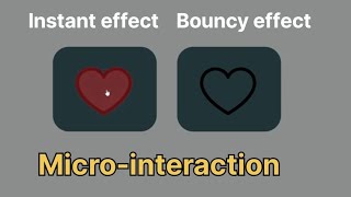 Heart Icon Micro-Interaction Animation (Stroke → Fill & Bounce Effect)