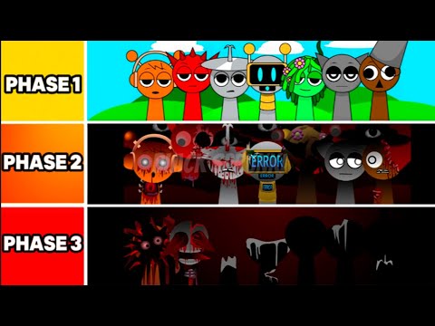 Incredibox Faceoff Sprunki Mix Phase 1 VS Phase 2 VS Phase 3