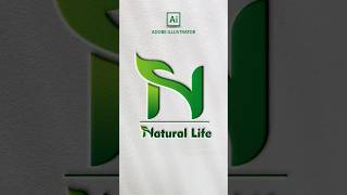 Adobe Illustrator Tutorial || Letter N logo Design || #shorts #logodesign #illustrator #tips