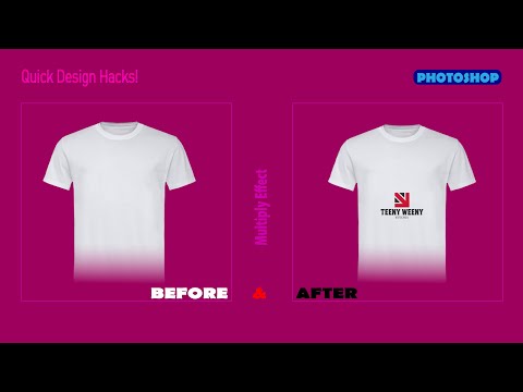 Logo on Shirt Using Multiply Effect _Quick Design Hack!