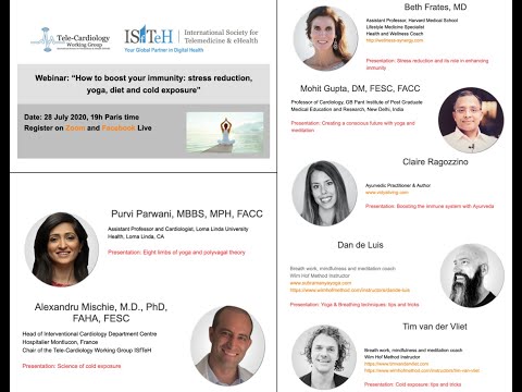 Webinar "How to boost your immunity: stress reduction, yoga, diet and cold exposure"