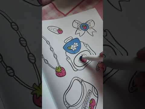 Three marker challenge with Ohuhu #coloringpages #kawaii #adultcoloring #satisfying #ohuhu #markers