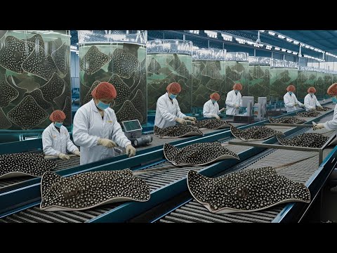 Inside the Stingray Leather Factory — Million Dollar Products Made from Stingray Skin (Full Process)
