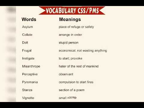 IELTS  Vocabulary