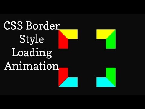 CSS Rectangle Border Style Loading Animation