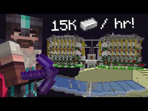 Building an insanely overkill iron farm || Zaroshii's Universe (15)