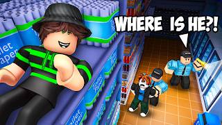 How Many Days Can You SECRETLY LIVE In a Roblox Grocery Store..?